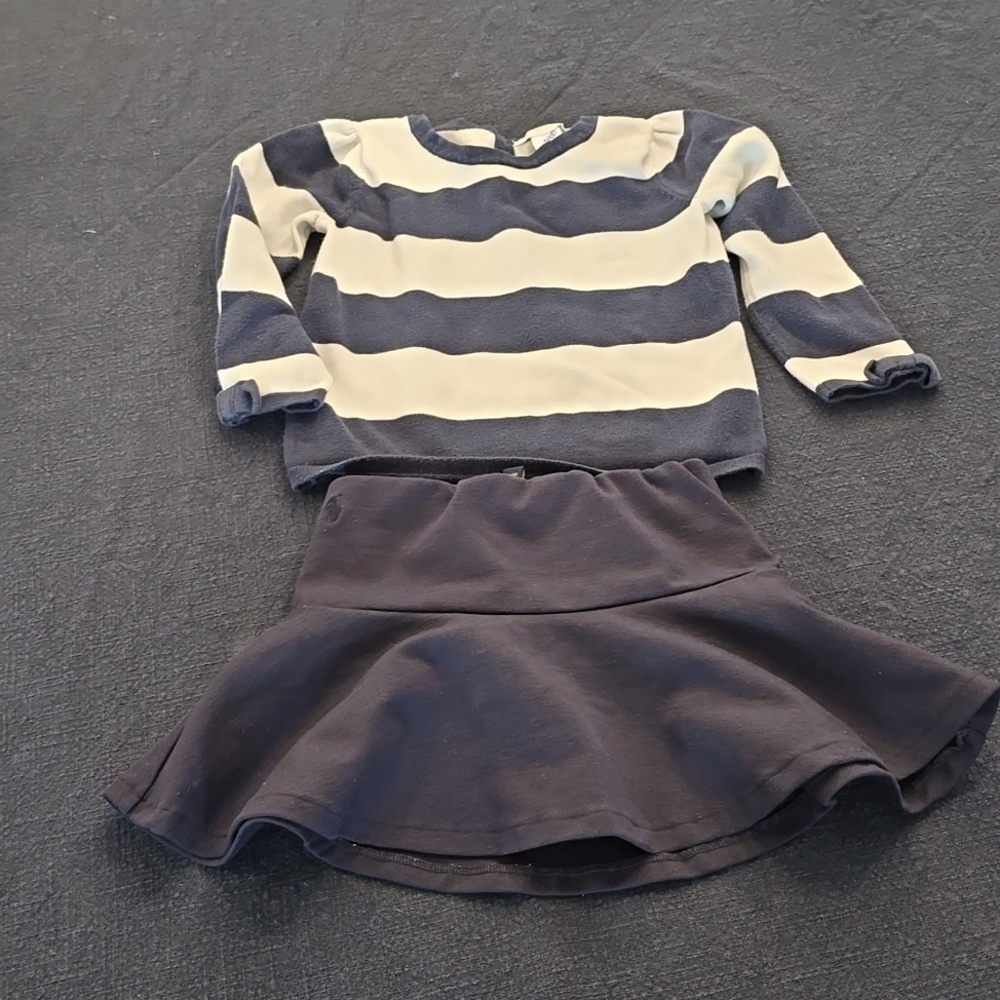 Polo skort and J&J sweater
